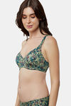 Triumph Double Layered Wired Full Coverage Minimiser Bra - Green - Dark Combination — thumbnail 3